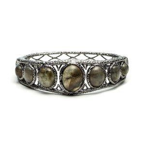 Hinged Ruthenium Bracelet